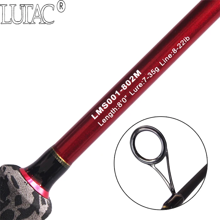 LUTAC salt water  fishing rod 1.83m 1.98m 2.13m 2.44m 2.74m 3.05m  2section fishing rod blanks wholesale Saltwater Spin