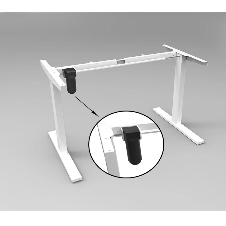Popular Economic Mental Desk Frame Single Motor Height Adjustable Motorized Ergonomic Electric Smart Lifting Desk