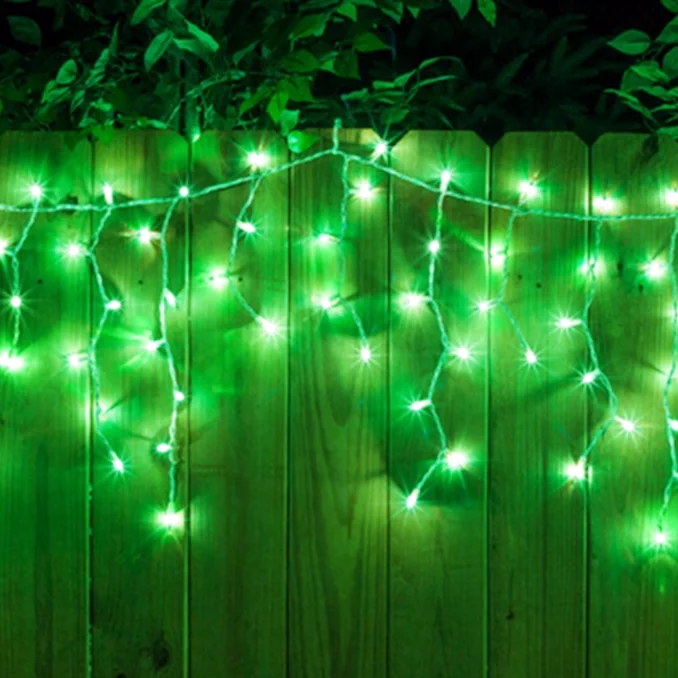 high quality outdoor street fairy garland LED icicle string lights for Holiday lighting