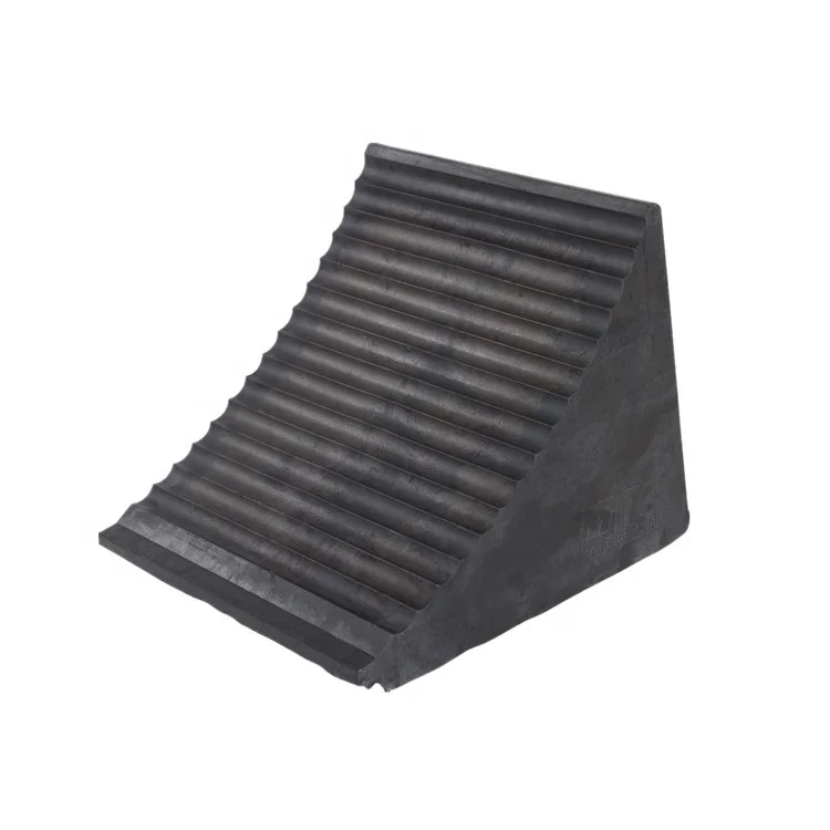 Heavy Truck Vehicle Rubber Wheel Clamp Rubber Car Trailer Wheel Chock