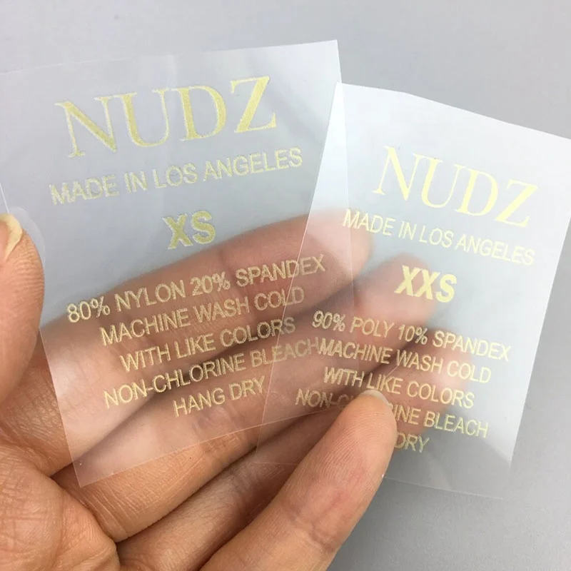 Wholesale Heat Transfer Clothing Labels Custom Tagless Logo for