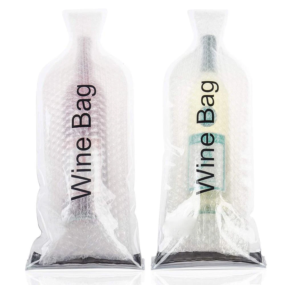 Customized Printed PVC Bubbles Plastic Protective Air Bag Packaging Wine Bag