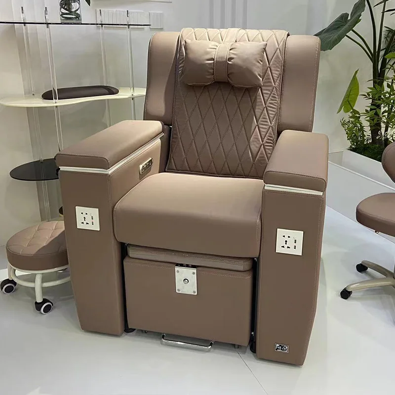 Modern Luxury Beauty No Plumbing Nail Salon Electric  Foot Spa Full Body European Touch Massage Manicure Pedicure Chair