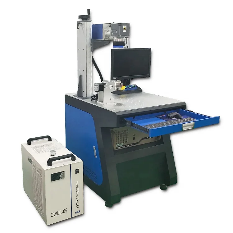 SUNTOP 3w 5w Desktop UV Laser Marking Machine for Glass Perfume Bottle Marker with 355nm Wavelength