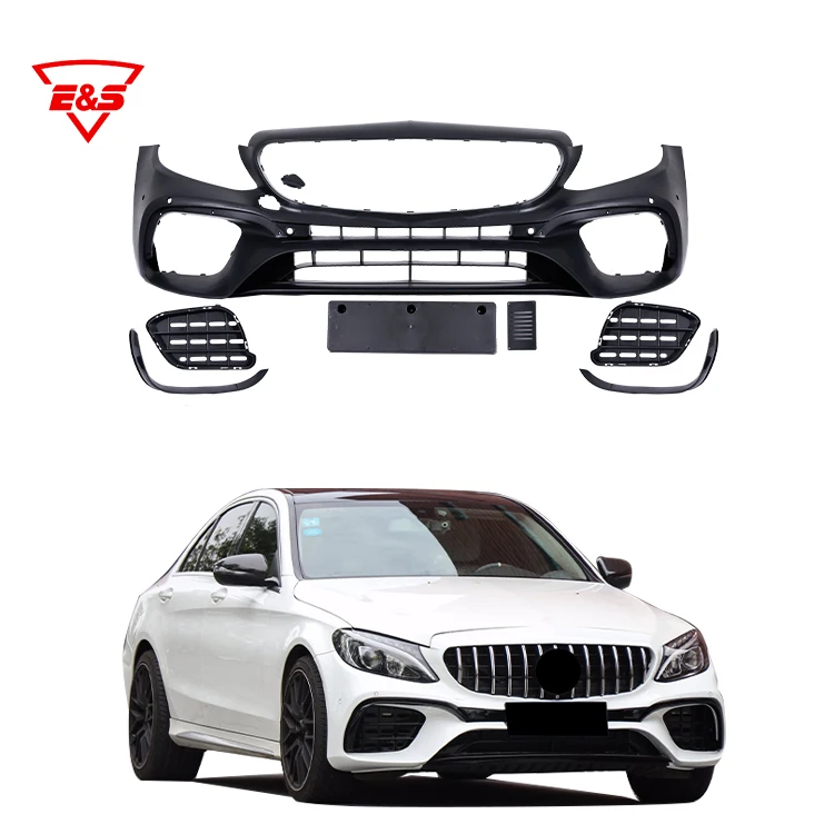 Car Bumpers Body Kit Upgrade C65 Front Bumper For Mercedes Benz C Class W205 Body Kit