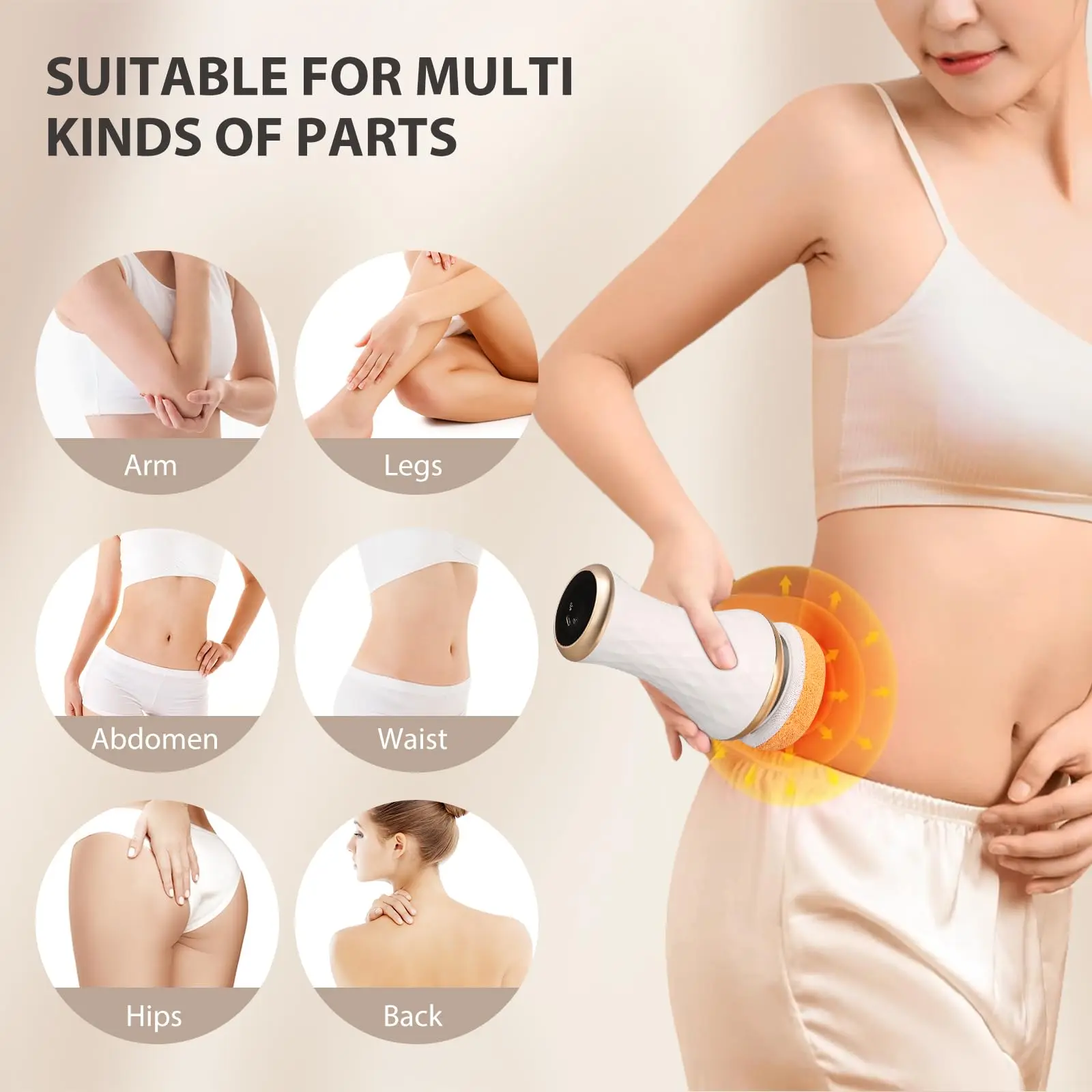 2024 New Body Slimming Handheld Body Sculpting Machine Hand Held Massager Electric Anti Cellulite Massager Hammer