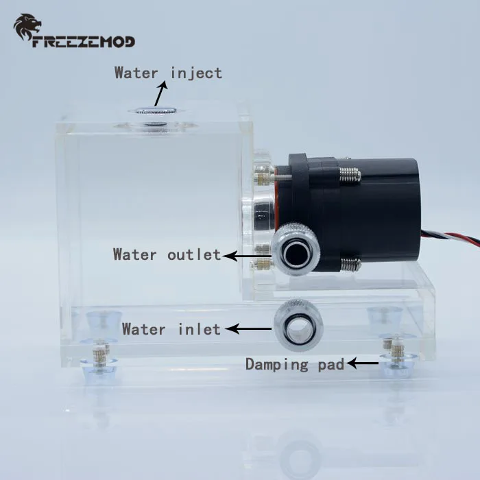Brushless pump PMMA tank pump computer water cooling tank. GQSX-T1