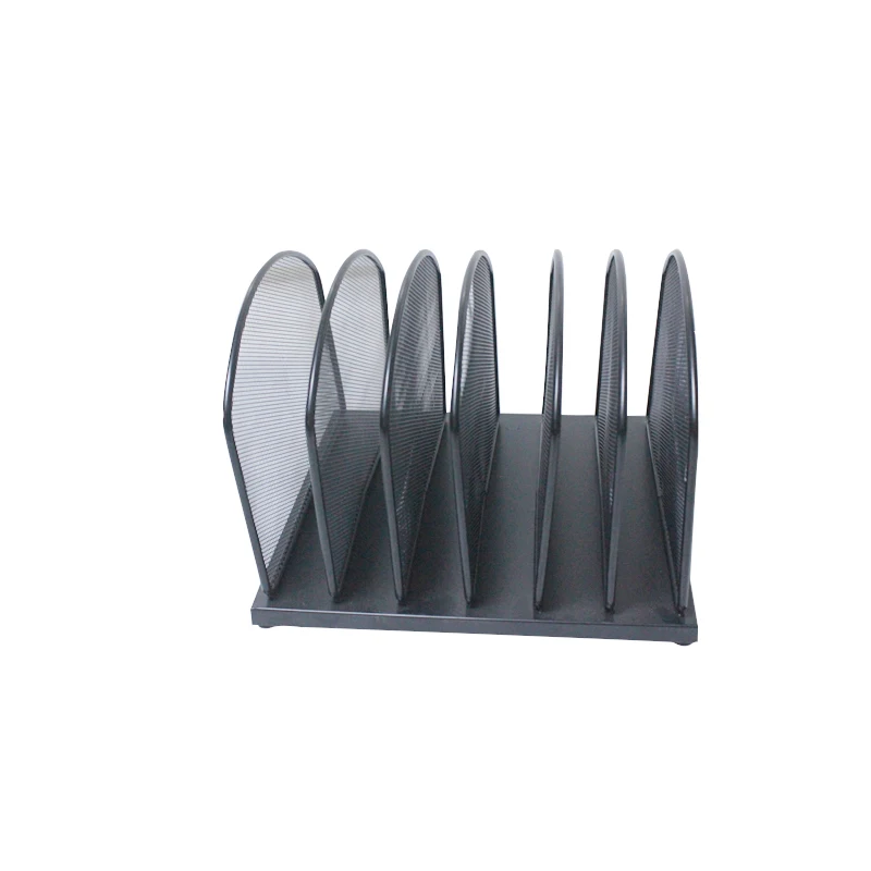 6-layers Multi-functional Metal Desktop Magazine Racks Desk Organizer Metal