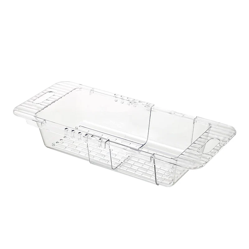 PET Retractable Adjustment Sink Telescopic Washing Basket Washing Fruit And Vegetable Basket Kitchen Drain Basket
