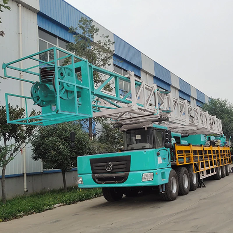 Vehicle-Mounted Well Drilling Workover Rig For High Quality Oil Field