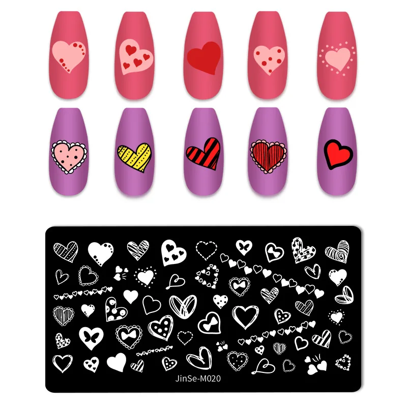Mixed style stainless steel stamping nail art plates