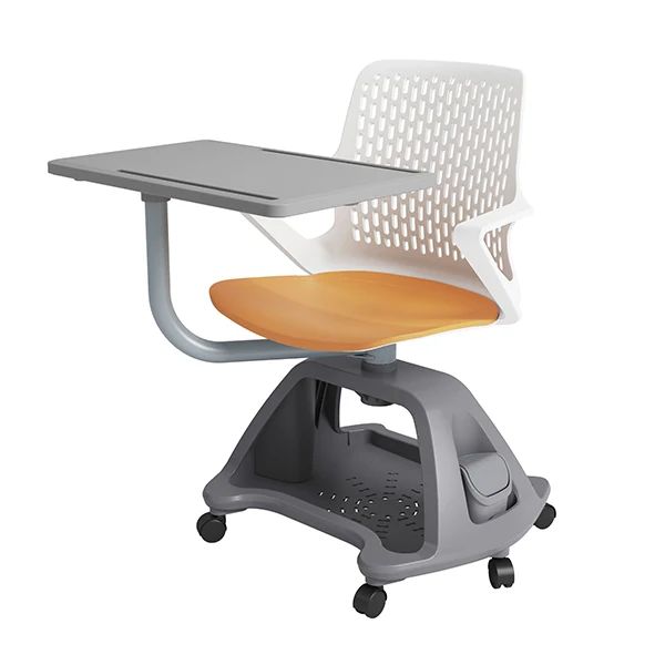 
New Design School University Chair Study Chair With Writing Pad Classroom Chairs With Wheel 