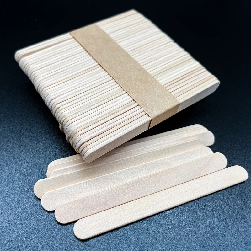 Деревянные палочки для закусок, пищевые биоразлагаемые здоровые палочки для мороженого 93 мм