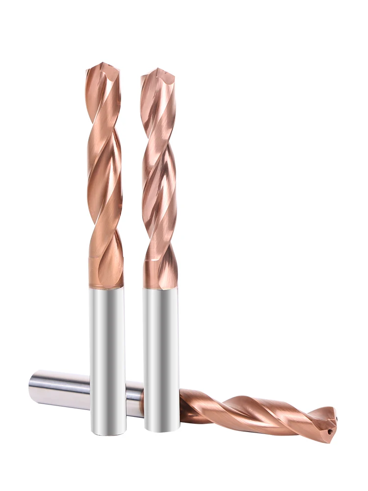 Cemented Carbide Cobalt Straight Shank Twist Drill Bits For Metal Stainless Steel Drilling