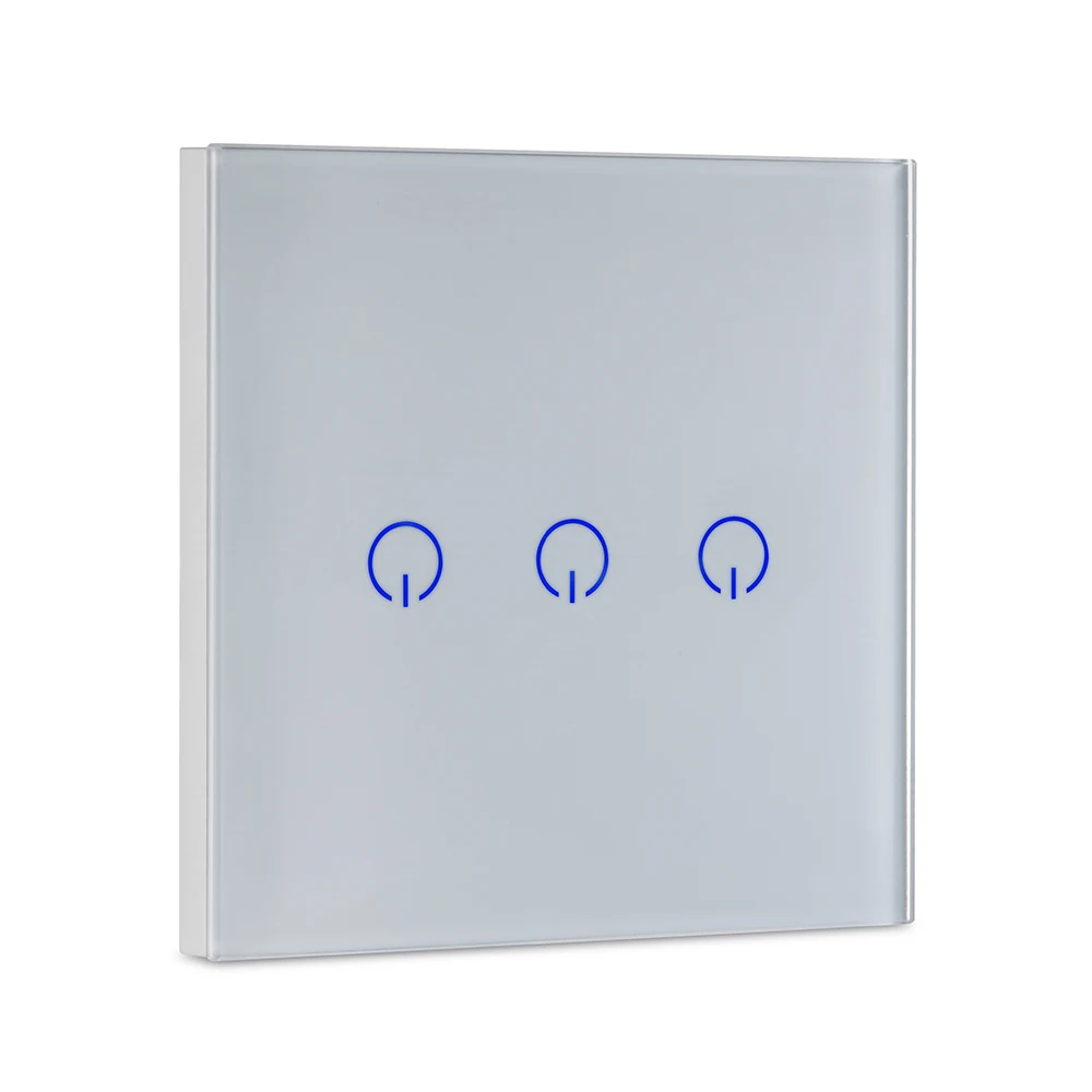 Беспроводные умные настенные выключатели, ЕС стандарт, новая технология, для дома и офиса, Wi-Fi, голосовое управление, без нейтрального провода