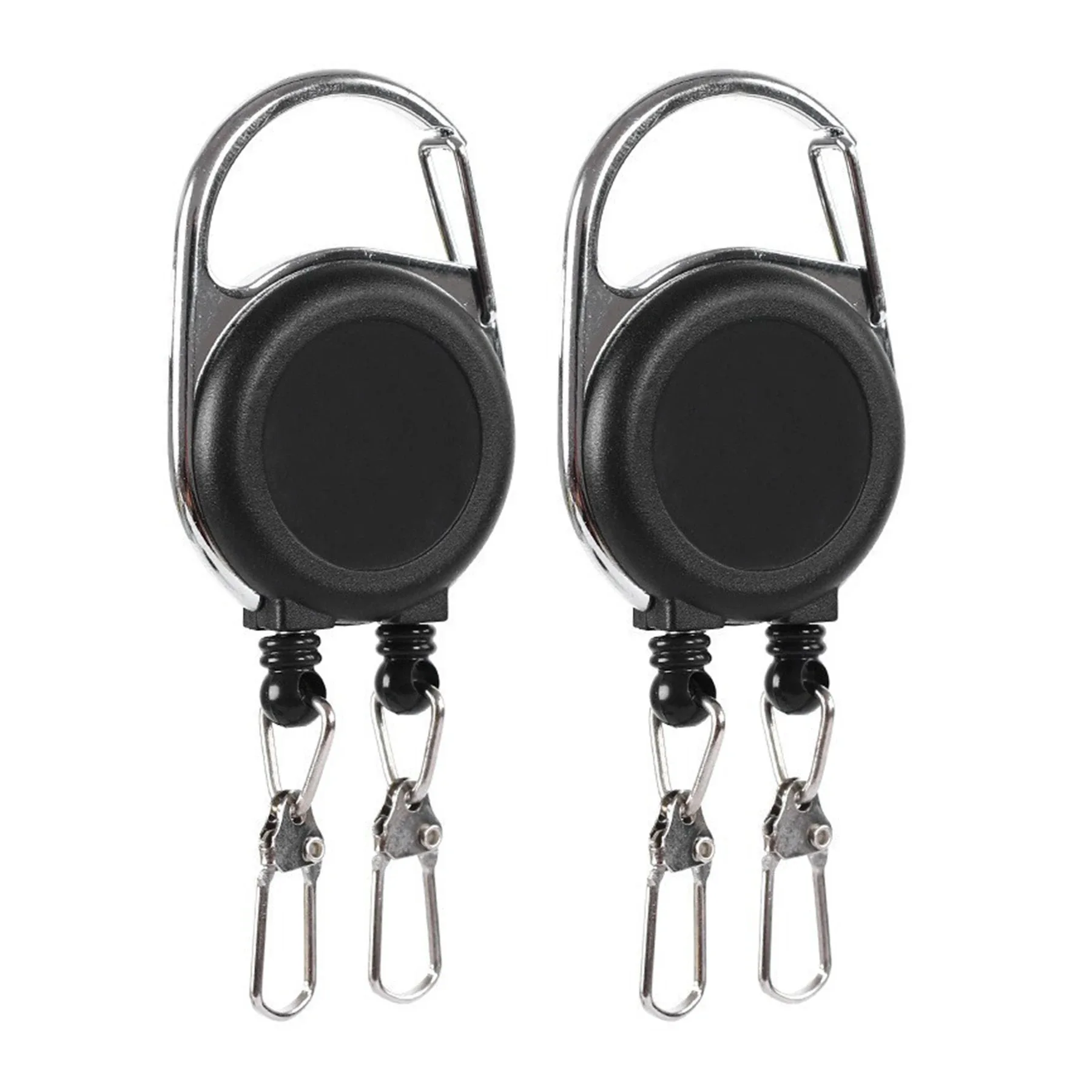 Рыбалка нахлыстом двойной Ретрактор держатель для инструментов и аксессуаров втягивающий значок карабин нейлоновый шнур EM-4082101