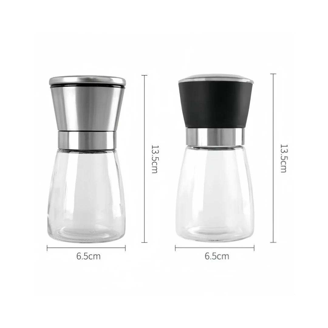 150ml Stainless Steel Pepper Mill Grinder Manual Salt Kitchen Accessories Pepper Grinder Bottle for Pepper Grinder Mill