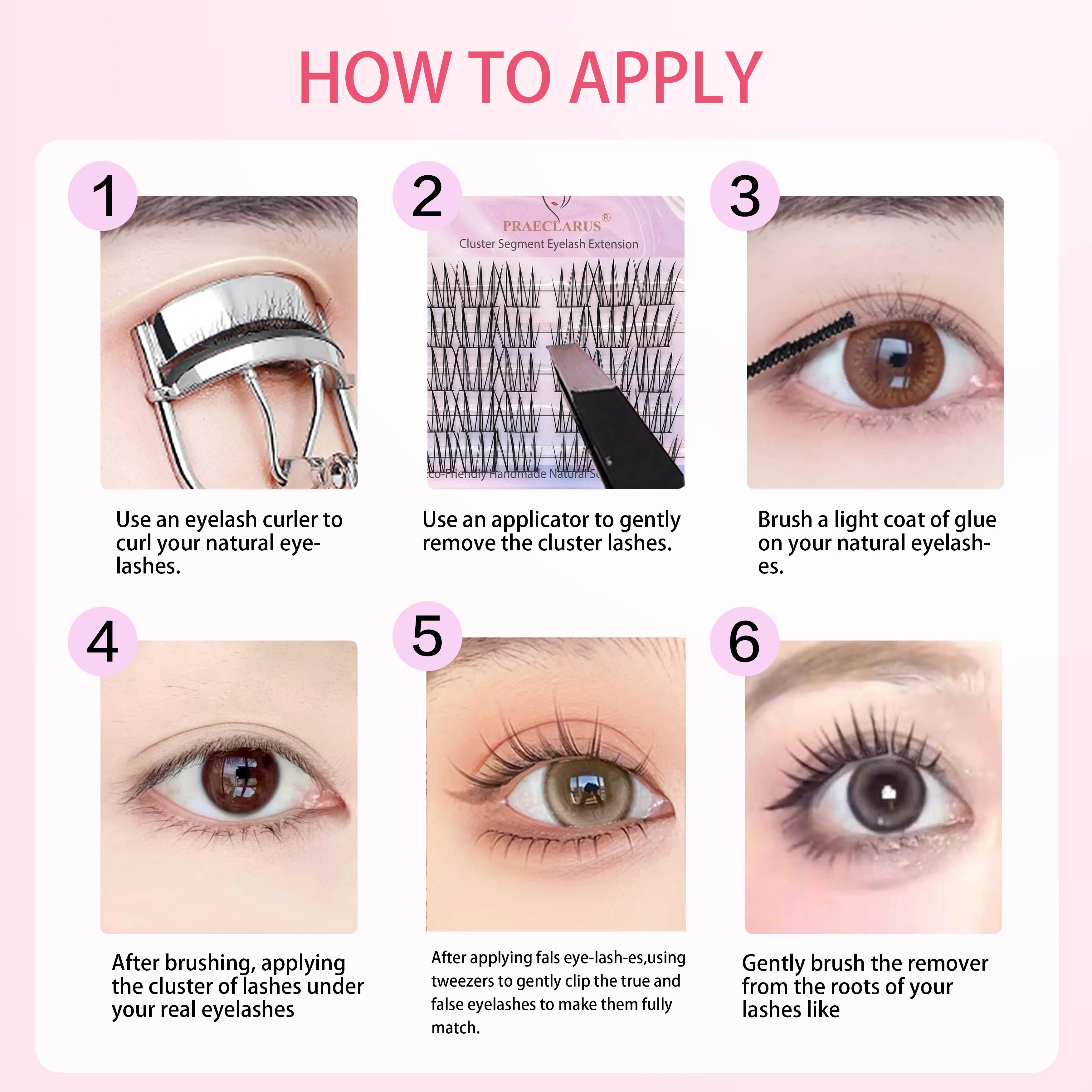 Cut Segmented Lashes New DIY Eyelash Extension Kit Cluster Lashes Custom Logo Wholesale Eyelash Clusters