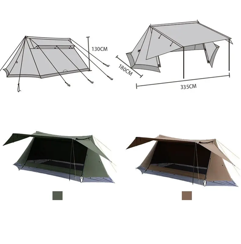 1-2 Person Wind Valley Comfortable Folding Sleep Tent Cots Indoor Outdoor Camping Sleeping Cot Bed Tent