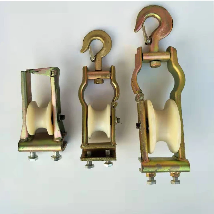  Aluminum Pulley Block crane hanging wire straight line cable pulley