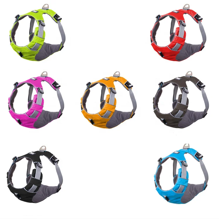 Dog Harness No Pull Pet Reflective Nylon Vest Soft Breathable Mesh Padded No Pull Dog Harness Set for Small Medium Large Dogs