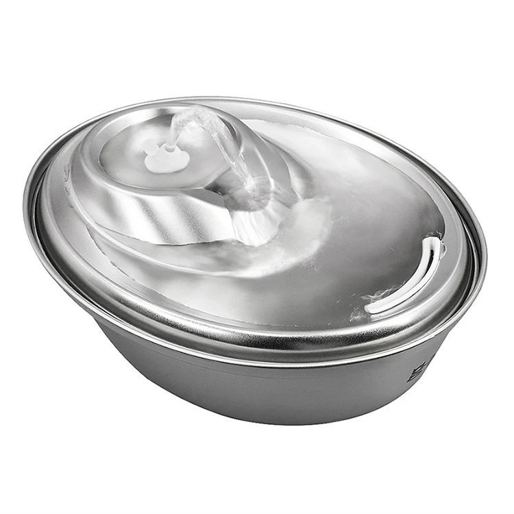 2022  Pets drinking water fountain, oem logo design source factory price cat dog water fountain with filters for pet drinking