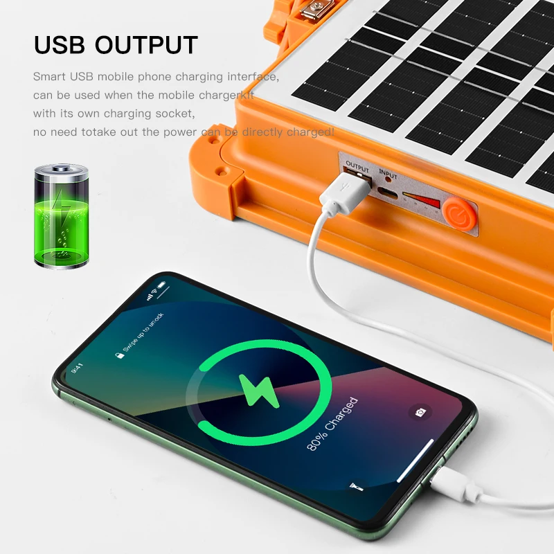Hot Selling Handheld Solar Waterproof Charging Lamp 100w Variable Light Source