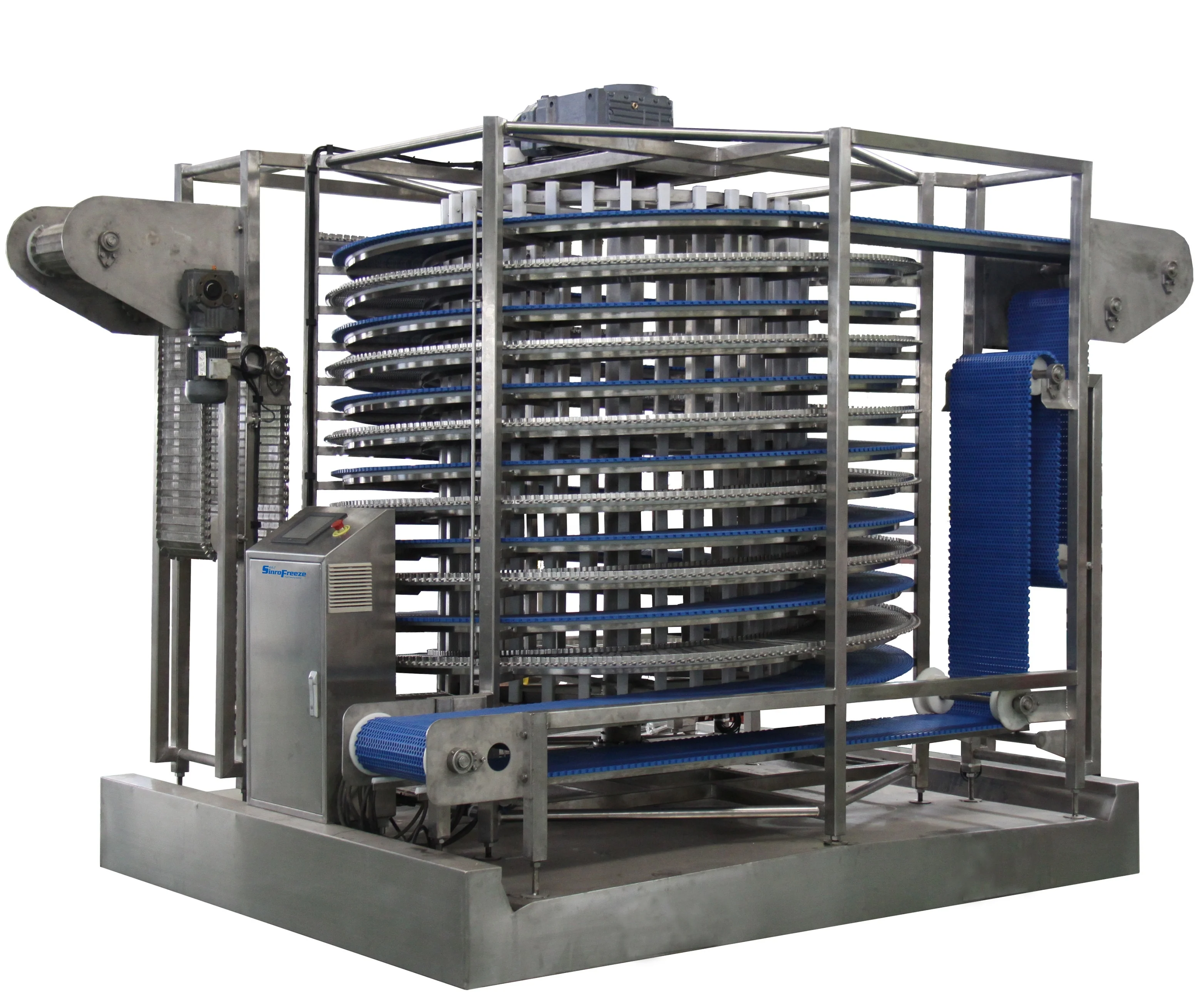 Double drum spiral freezer