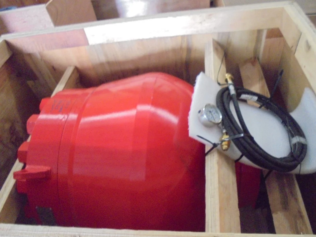 High Performance Custom Construction Machine Spare Parts Asme Pulsation Damper For Mine Drilling Rig