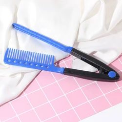 Wholesale Amazon Hair Styling Comb V-Clamp Comb Straightening Splint plastic hair brush