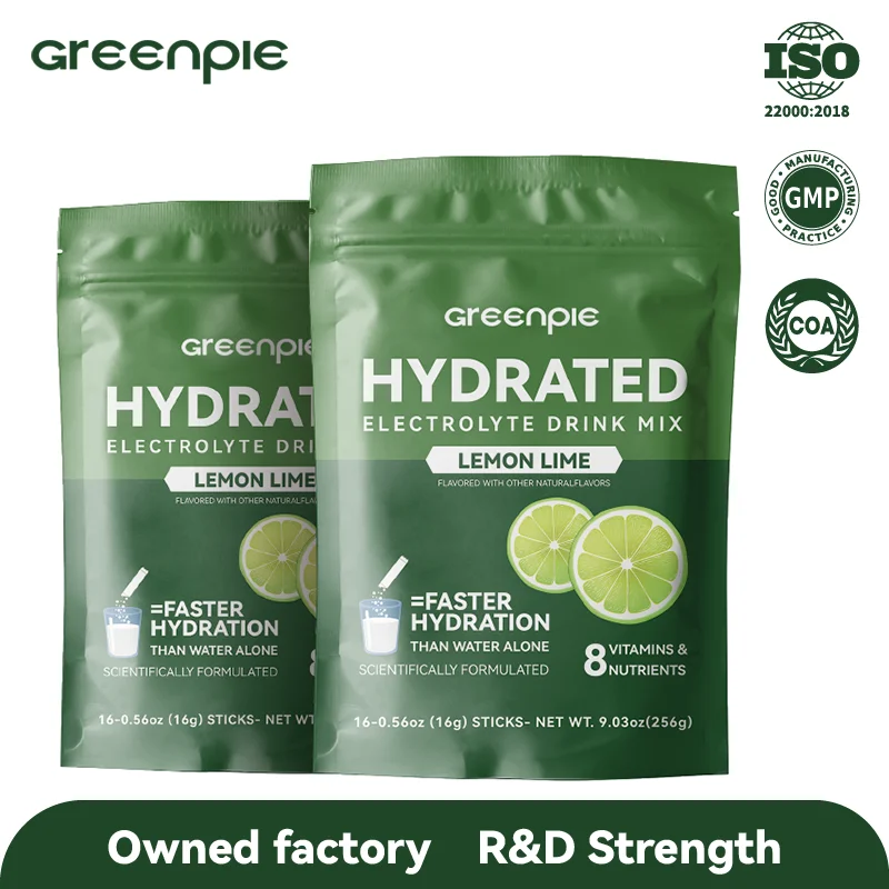 Greenpie Pre Workout Vitamin Nutrient Supplement Hydration Keto Electrolyte Energy Drink Mix Powder For Sports