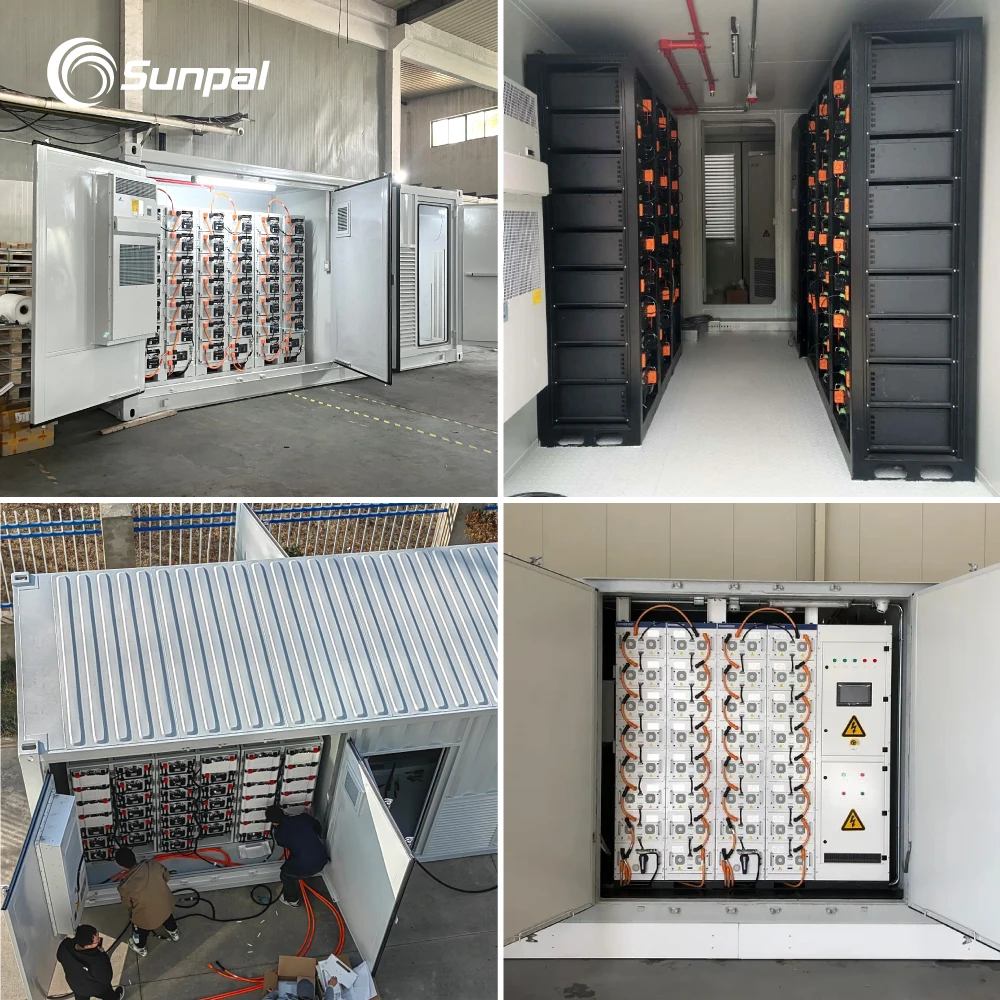 Sunpal Commercial Solar Energy Storage Lithium 500kWh 1MWH Lithium Solar Battery 20Ft Container Energy Storage System