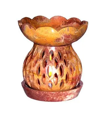 High Quality Indian Soapstone Incense Oil Burner Aromatic Oil Burners Lamp Air Freshener Oil Burners Best Wholesaler In Delhi