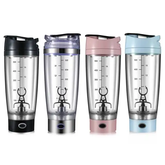 New Design ready to ship gym Electric Shaker bottle custom OEM Private Label Portable Plastic Protien Water bottle Shaker Bottle