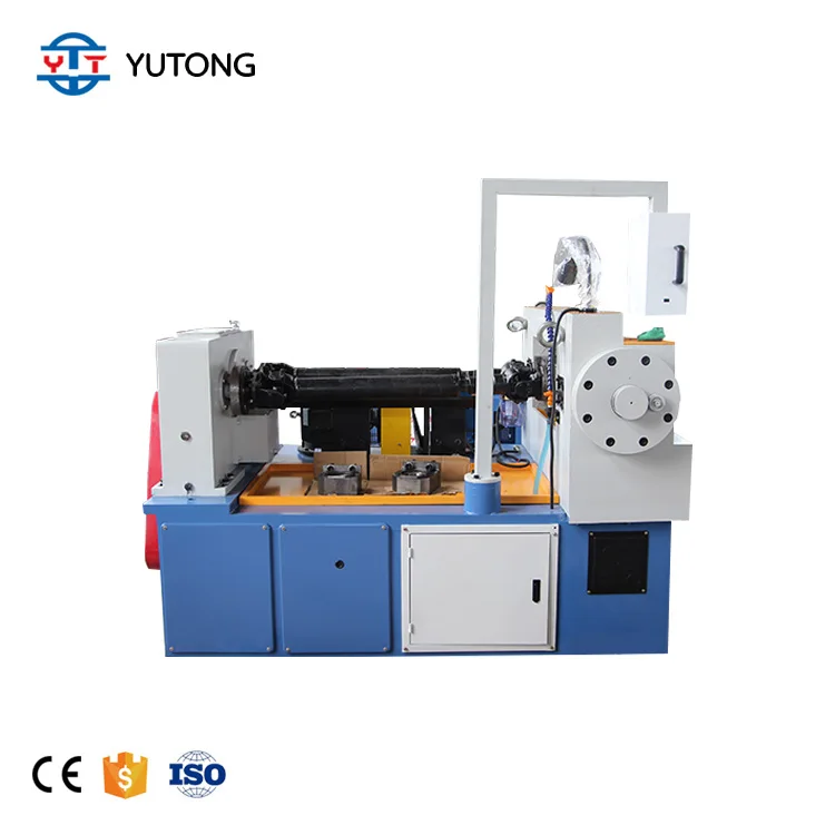 Straight thread rolling machine scaffolding pipe thread rolling machine