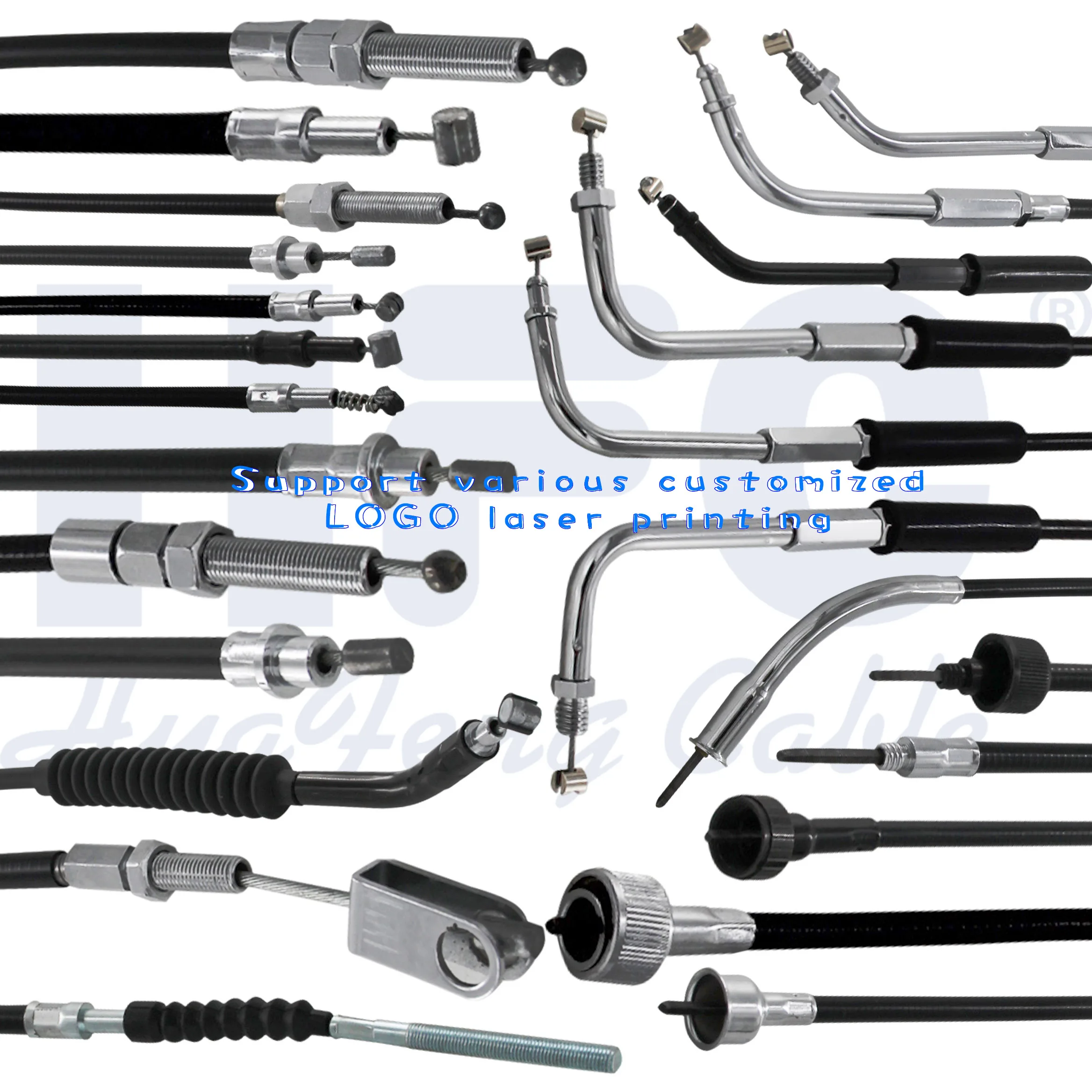 OEM 5D9-F6311-00 Customized Galvanized Steel Inner Wire Motorcycle Parts Motorcycle Throttle Cable For YAMAHA VEGA ZR 115