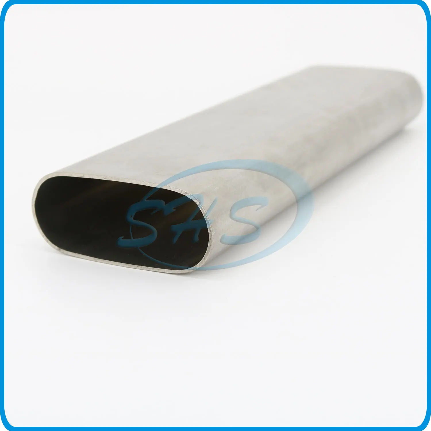 Tp 300s large size stainless steel oval pipe flat sided oval pipe with No.4 polishing for construction high-speed train station