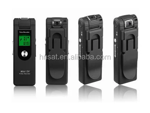 consumer electronics digital voice recorder with LCD screen and rotated camera