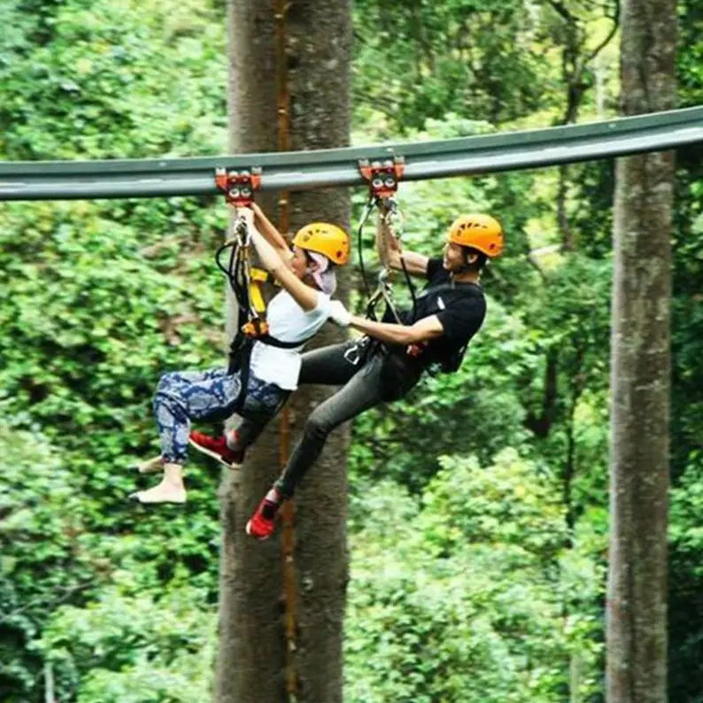 Unpowered Kiddie Rollglider Zip Line for Sale Ideal for Carnivals and Family Attractions Providing Safe Fun for Kids