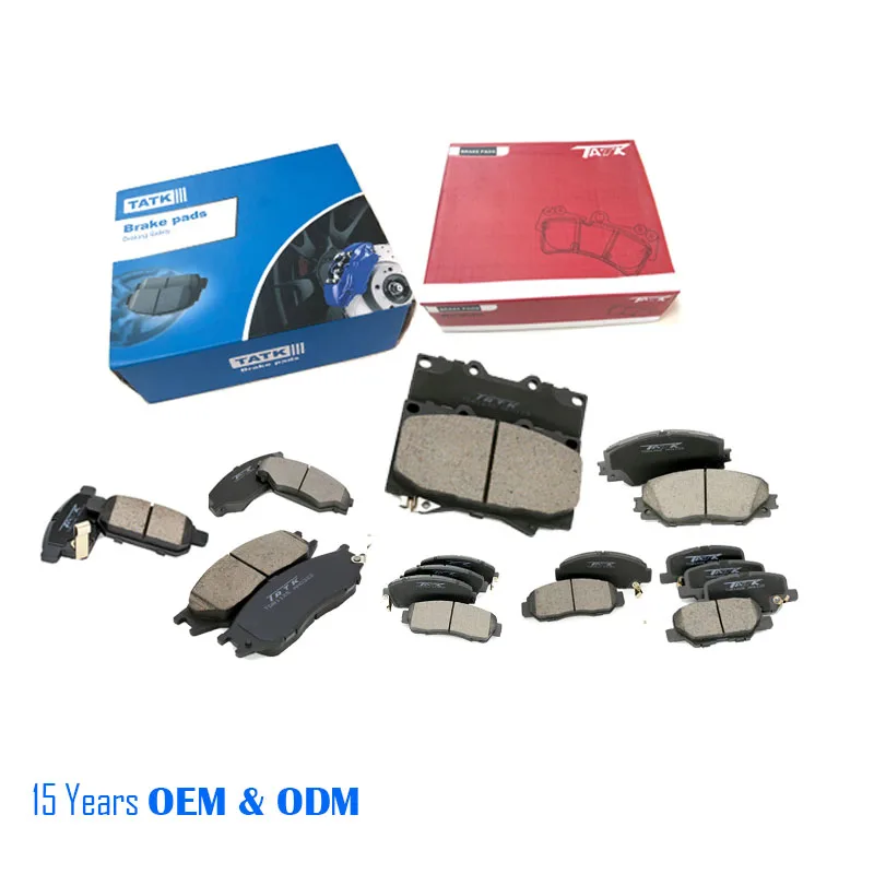 Tatk auto ceramic disc brake pads for Toyota Honda Nissan Mitsubishi Mazda Suzuki Subaru DAIHATSU car break pad  front wholesale