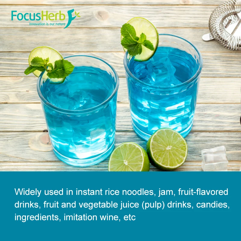 Natural Food Coloring Gardenia Fruit Extract E100 Gardenia Blue