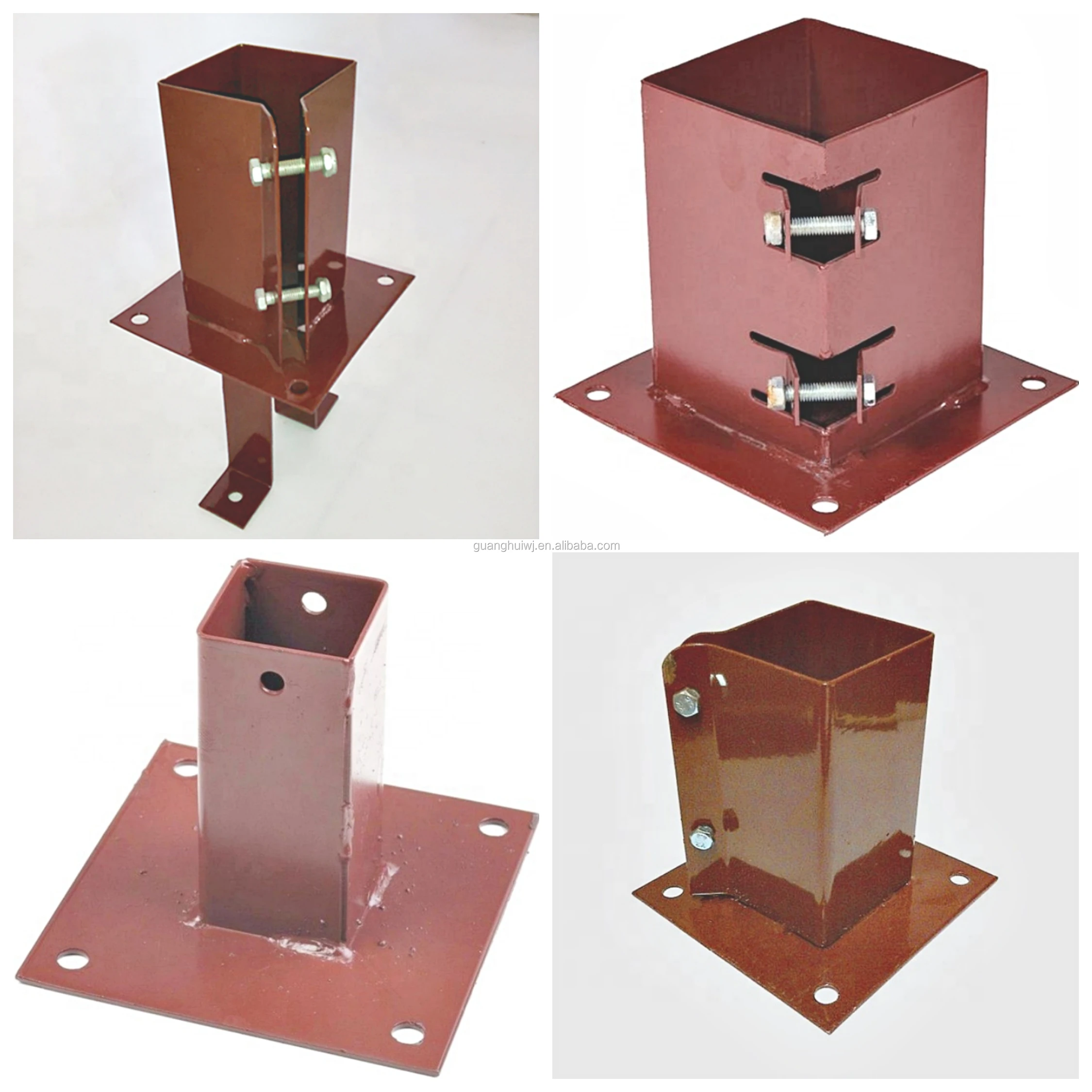 steel galvanized  pole anchor and pole plate