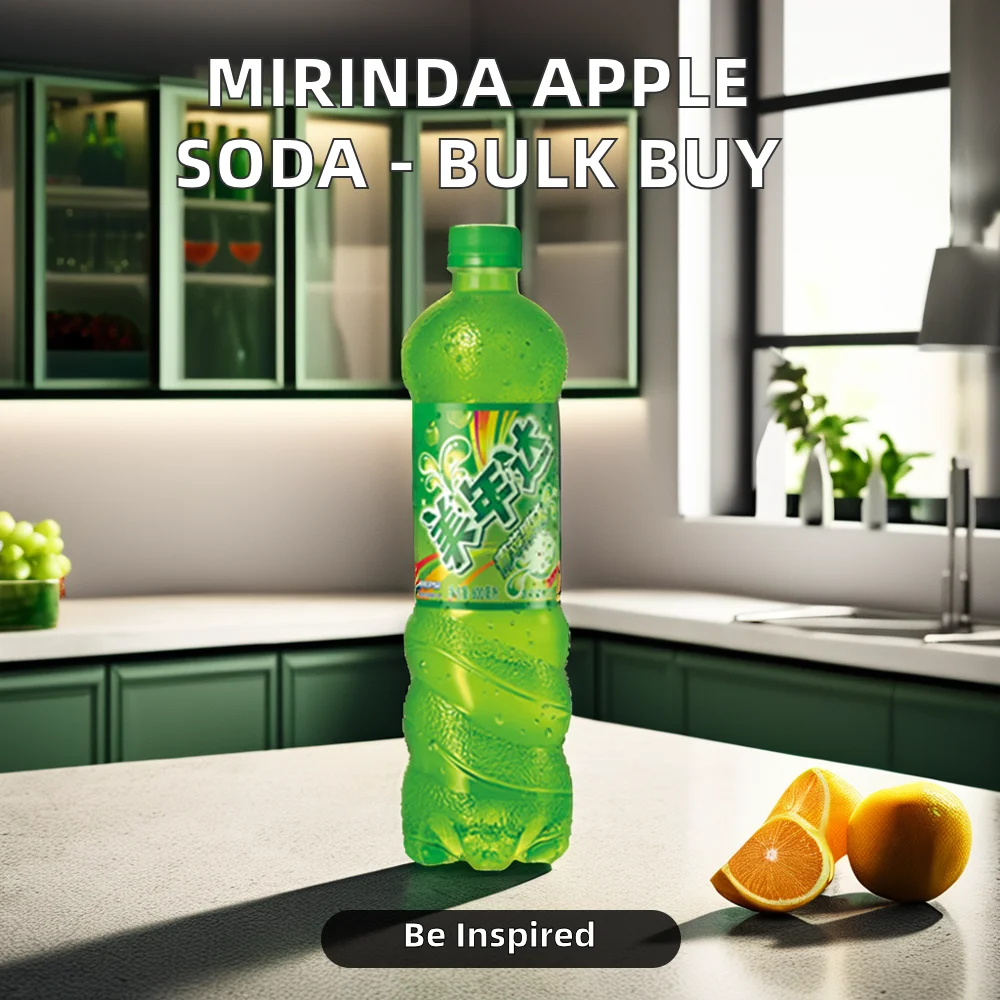 Оптовая продажа газированные безалкогольные напитки Mirinda со вкусом яблока из Китая упаковка для бутылок