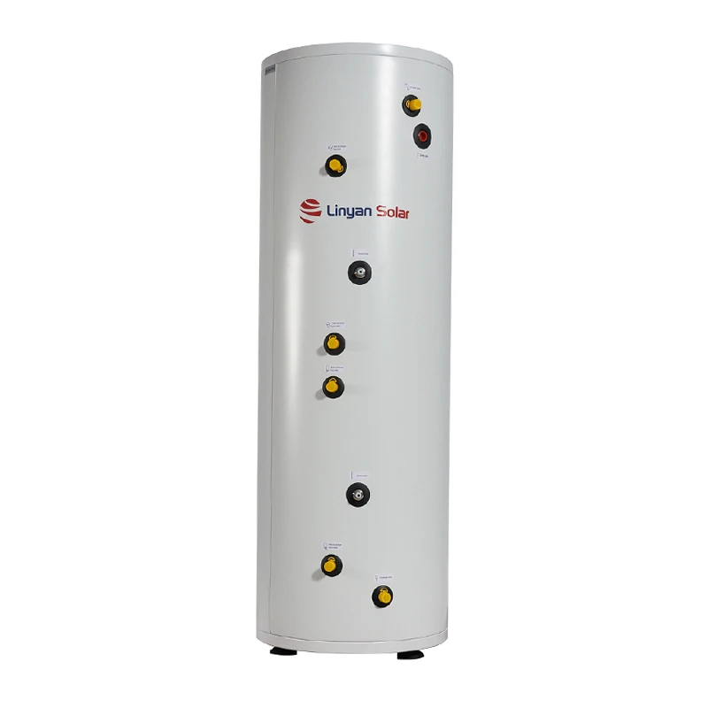 LINYAN Elegant appearance 300L duplex stainless steel single coils solar water tank,heat pump solar hot water tank