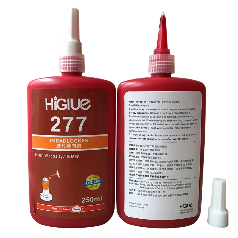 Higlue 243 242 262 270 271 271 272 277 290 threadlocker screw gap glue thread lock adhesive neutral silicone sealant glue