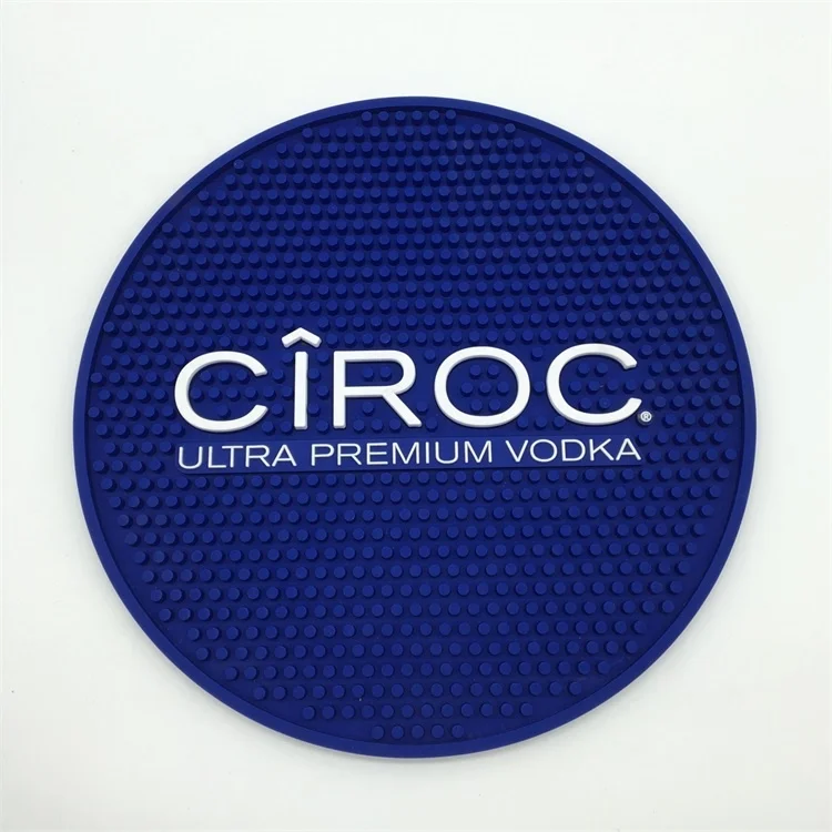 Премиум CIROC Текила ром водка индивидуальный OEM пищевой класс мягкий ПВХ пластиковый направляющий коврик