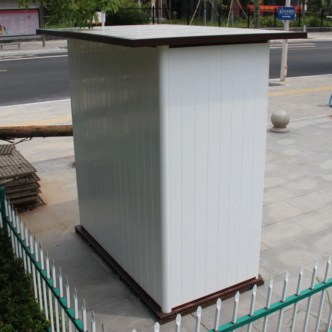 KINYING DIY Garden Tool Sheds & Storage Resin Gartenhaus Plastic Horizontal Storage Shed