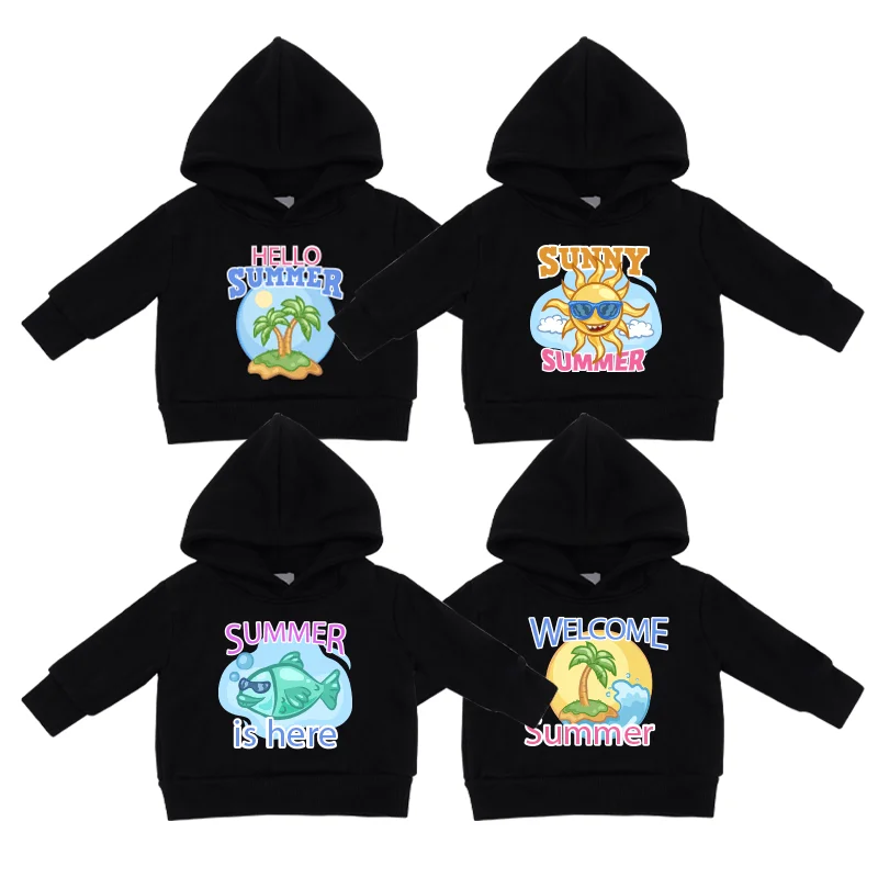 Organic cotton kids hoodies kids fleece hoodie custom kids jumper children sweatshirt printed child hawaii clothes boy hoodies