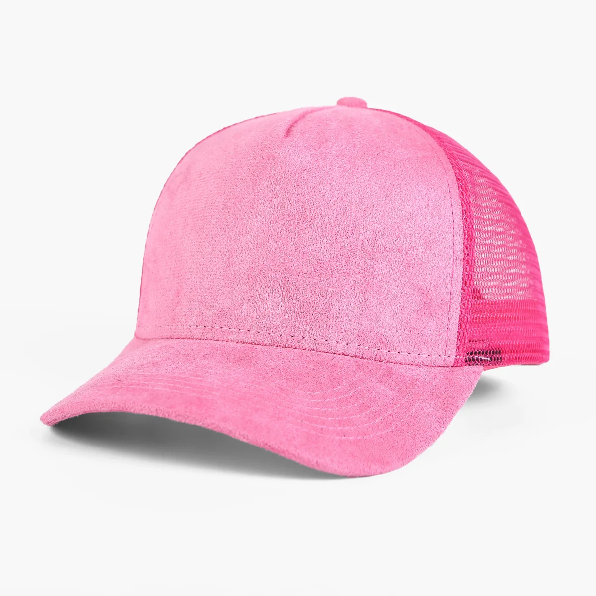 Customize Suede 5-panel hard sports hat for men custom logo mesh baseball hat cross-border hot selling duckbill hats