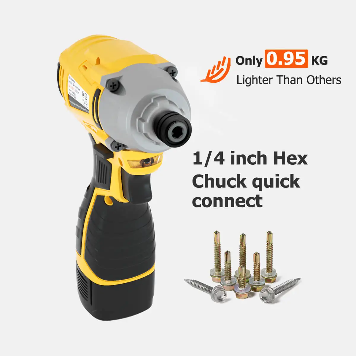 Power 20 Volt Impact Screw Driver Torque Automatic Cordless Charger Electric Screwdriver Gun for Drywall